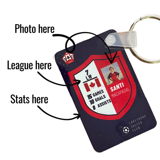 Trading Card Keychain